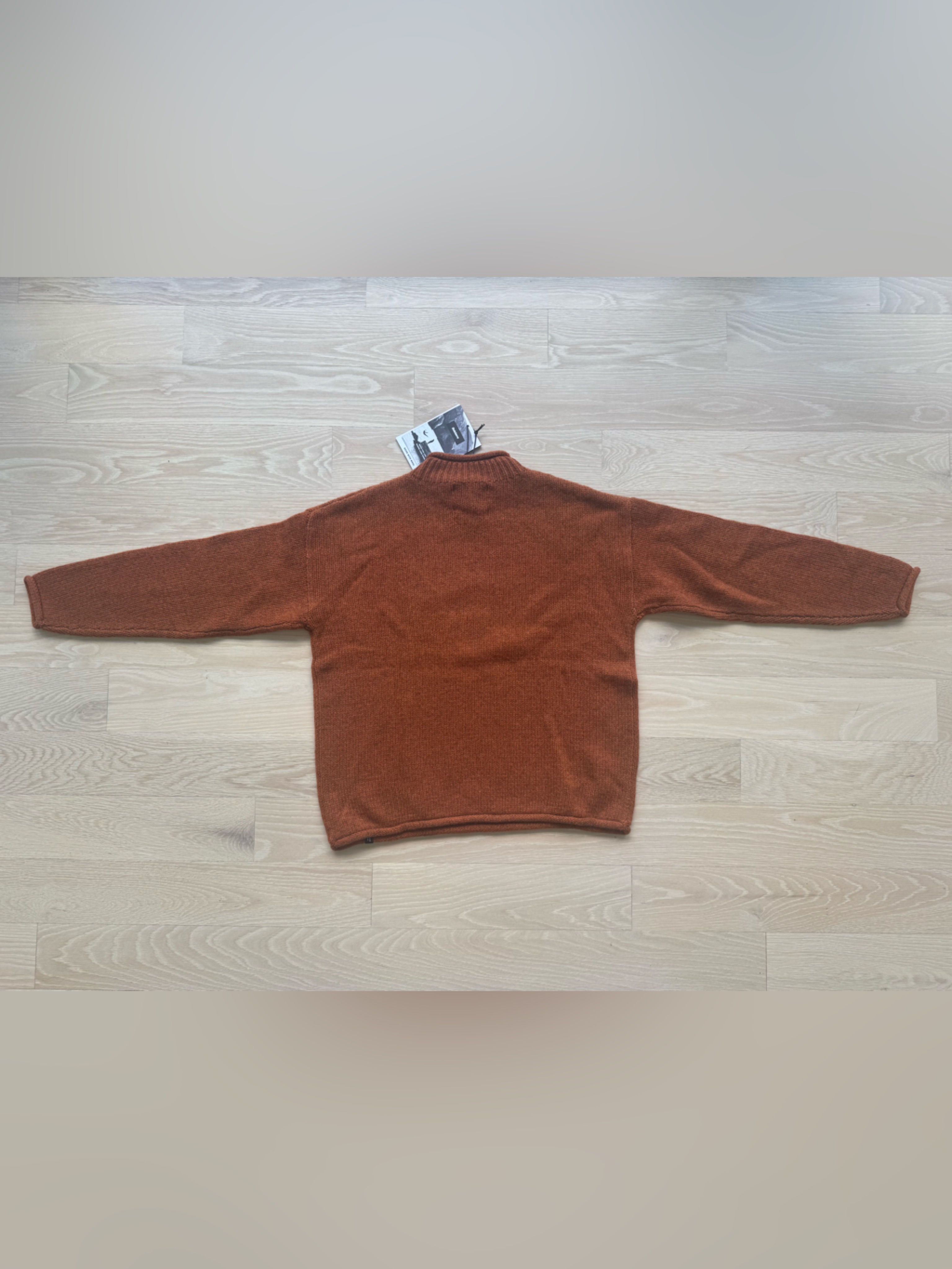 Finisterre Rust Orange Cozy Knit Taran Sweater Size 10 — image 4 of 4